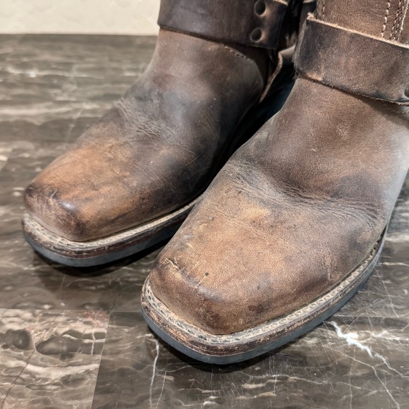 Frye 12R Leather Harness Boots - Picture 5 of 13